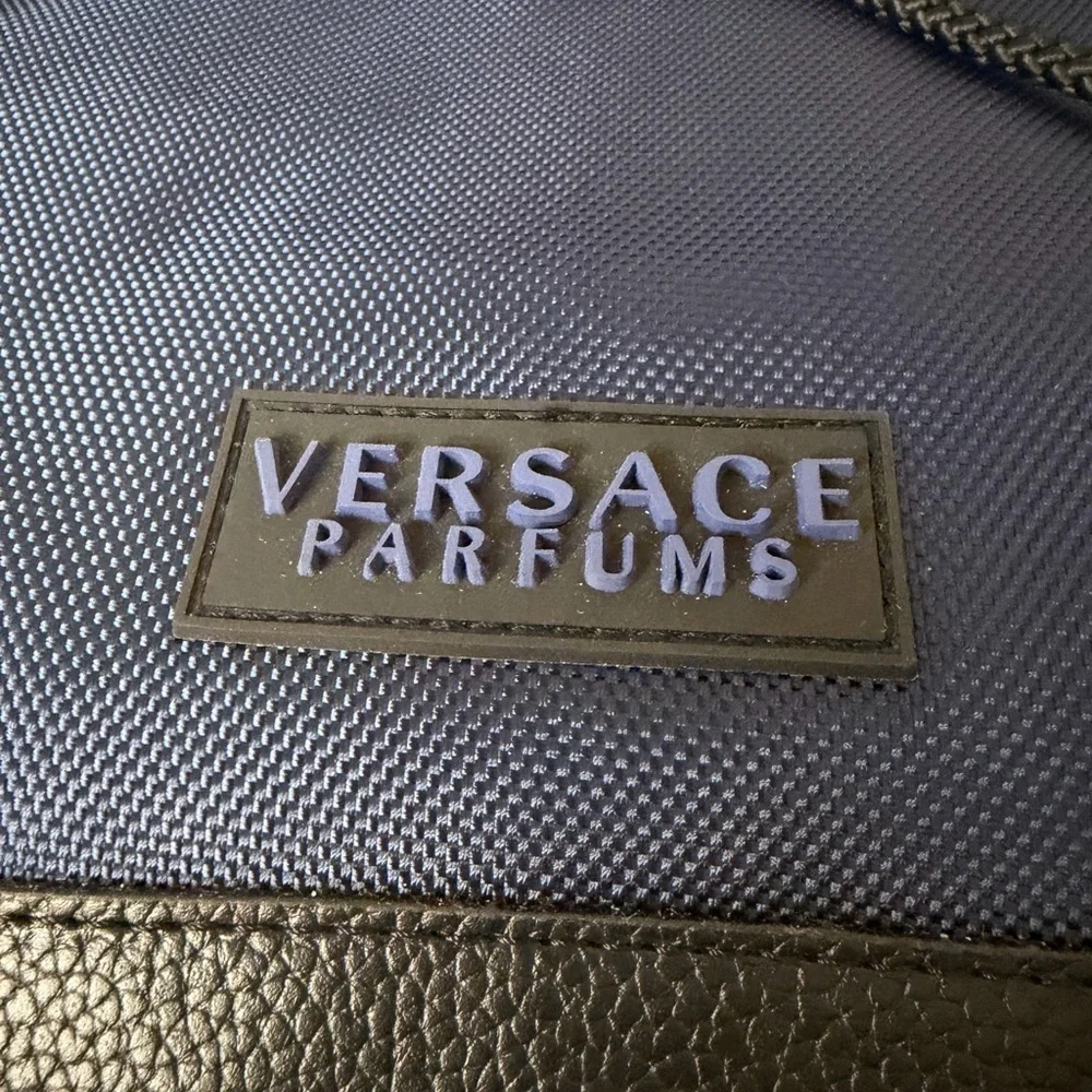 Versace Leather Trimmed Nylon Backpack.NWOT